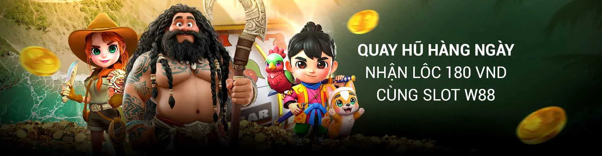 Sảnh nổ hũ W88 với chương trình quay hũ hàng ngày