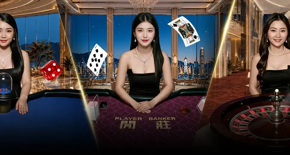 Sảnh casino trực tiếp W88 với bàn roulette và dealer chia bài