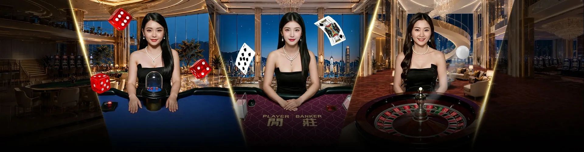 Bàn blackjack trong sảnh casino trực tiếp W88 với dealer thật