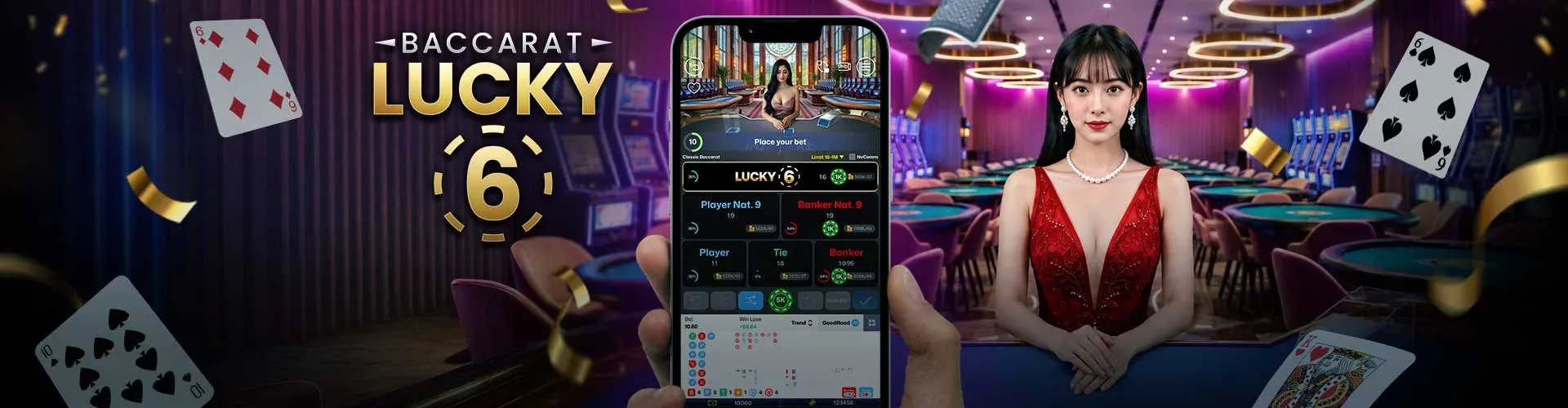 Bàn baccarat trực tuyến tại W88 với dealer thật chia bài